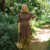 Inez Short Dress Rain Drum - Gestuz