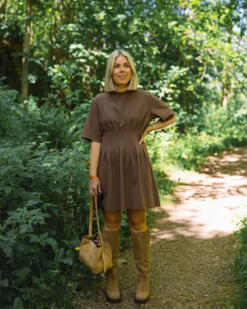 Inez Short Dress Rain Drum - Gestuz