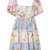 Yasmessa SS Short Dress Pristine/W. Balleri - Yas