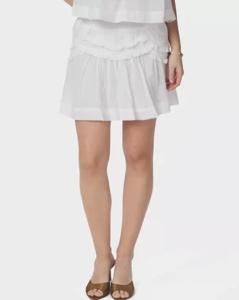 Maliah Voile Skirt Off White - Neo Noir