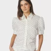 Frannie Dot Shirt Off White - Neo Noir
