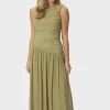 Claudine Mesh Dress Sage Green - Neo Noir