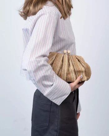 Saint Tropez Clutch Brown - Sui Ava