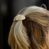 Oval Bone Clip Ivory - Sui Ava