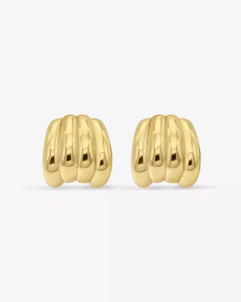Nova Earrings Gold - Who Is She