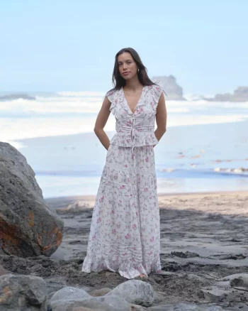 Netali Spring Flower Top Off White - Neo Noir