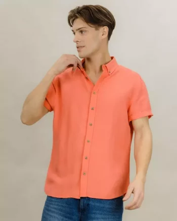 Stephan SS Shirt Washed Red - Urban Pioneers