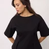 Faith O-Neck Tee Black - Co´Couture