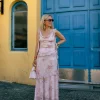 Adelle Frill Mesh Dress Light Pink - Neo Noir