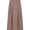 Jiho Anya Pleat Skrit Brown - Co´Couture