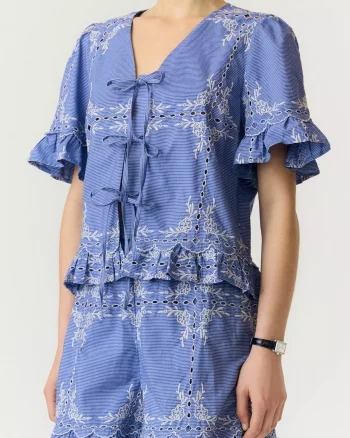 Yasellie SS Tie Top Marina Star White - Yas