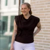 Luna Pleat Top Dark Brown - Co'Couture