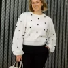 Alpha Dot Pullover Ivory - Gestuz