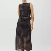 Sumie Mesh Dress Java Print - MbyM