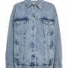 Denice Denim Fringe Jacket Bleach Denim - Co’Couture