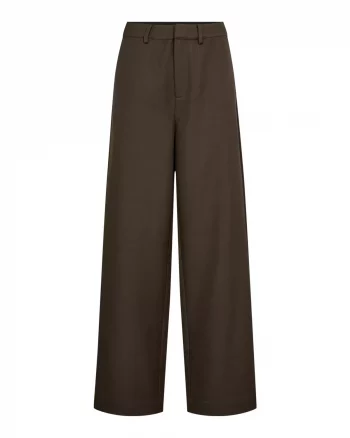 Luna Wide Pant Dark Brown - Co'Couture