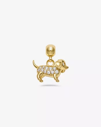 Dog Charm Gold - Who Is She