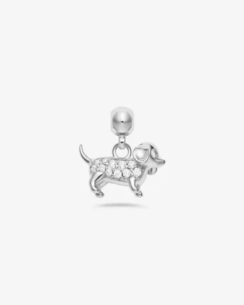 Dog Charm Silver - Who Is She