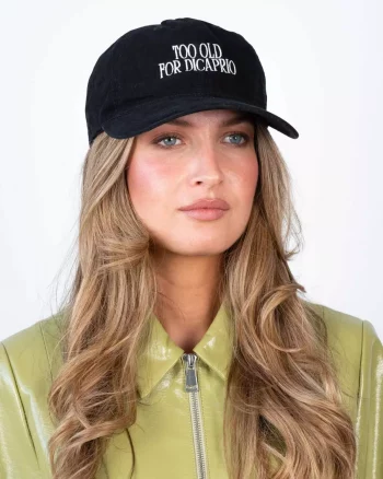 Too Old For DiCaprio Cap Black - Sui Ava
