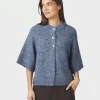 Benuta Fluffy Knit Cardigan Smoke Blue - Neo Noir