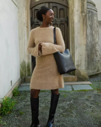 Boudica Dress Sand Brown - Urban Pioneers