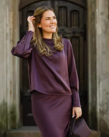 Kirstine Blouse Plum Perfect - Urban Pioneers