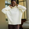 Alpha Knit T-Neck Cream - Second Female