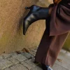 Wilma Kitten Heel Black - Pavement
