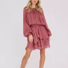 Ovena Dress Old Rose - A-View