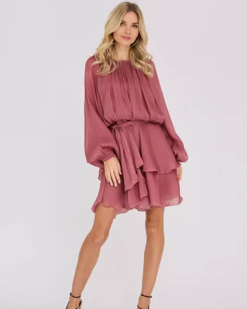 Ovena Dress Old Rose - A-View