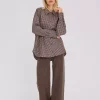 Sonja Check Shirt Dark Brown - A-View