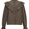 Darcy Shirt Brown - A-View