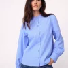 Elona Check Shirt Pale Blue - Co'Couture