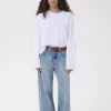 Tima LS Tee Bright White - Gestuz