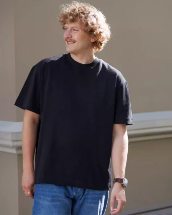 Heavyweight T- Shirt Black - Les Deux