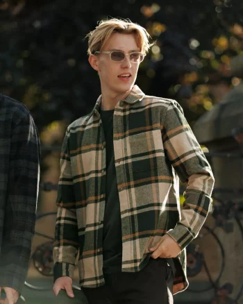 Check Flannel Short Rosin Green - Les Deux
