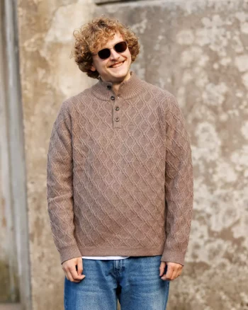 Ellington Sweater Mid Brown - Urban Pioneers