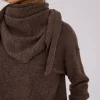 Merino Knit Scarf Brown