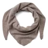 Merino Knit Scarf Light Brown - A-View
