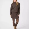 Gisa Knit Skirt Brown Melange - Neo Noir
