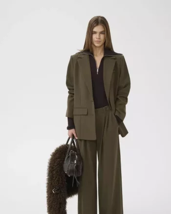Stacy Blazer Slate Black Mel. - Gestuz