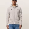 Deux Zipper Hoodie Light Sand Mel. - Les Deux