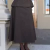 Sandra Maxi Skirt Dark Brown - Urban Pioneers
