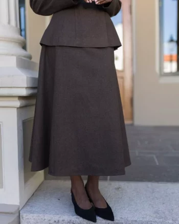 Sandra Maxi Skirt Dark Brown - Urban Pioneers