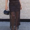 Leala Skirt Ganache - Gestuz