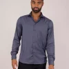 Brimi LS Shirt Dark Blue Melange - Urban Pioneers