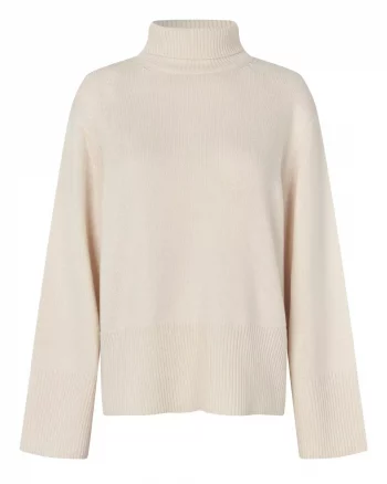 Alpha Knit T-Neck Cream - Second Female