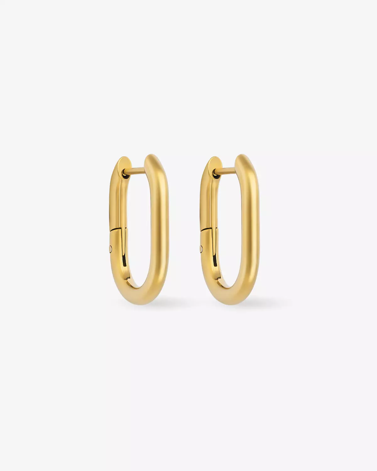 Mini Oval Hoops Gold - Who Is She