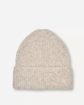 Pia Beanie Beige Mel. - Samsøe Samsøe
