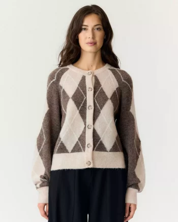 Yasjohi LS Woolblend Cardigan Oatmeal - Yas